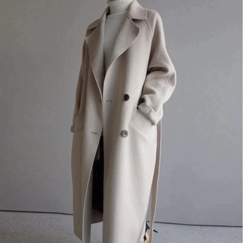 Ella - Longline Wool Coat