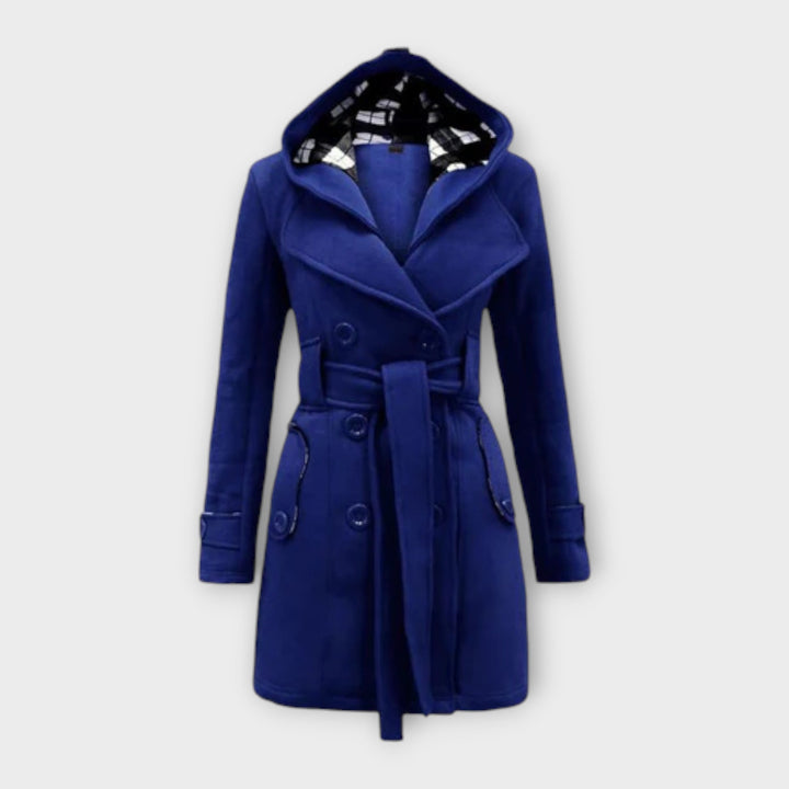 AVA – ELEGANT HOODED TRENCH COAT