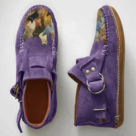 EDEN – HAND-PAINTED SUEDE CASUAL SHOES