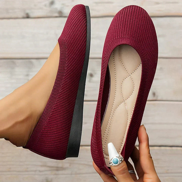 GRACE – COMFY KNIT BALLET FLATS