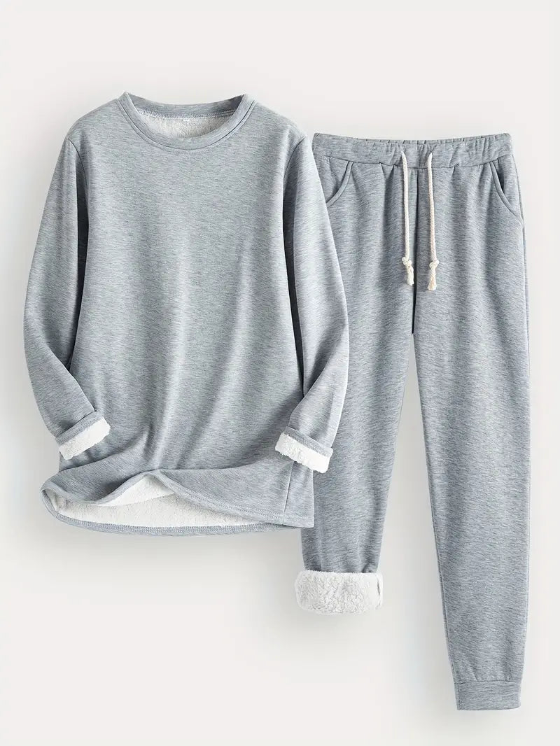 RILEY – COZY FLEECE-LINED LOUNGE SET