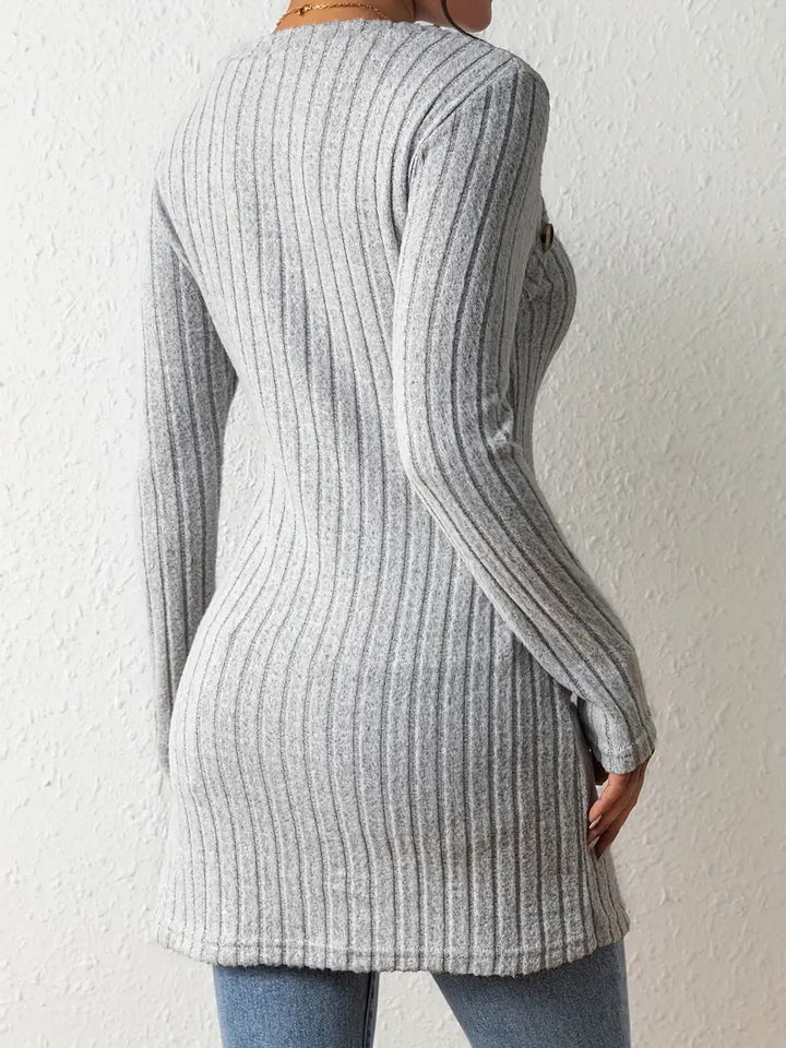 KATHERINE – MODERN RIBBED LONG SWEATER