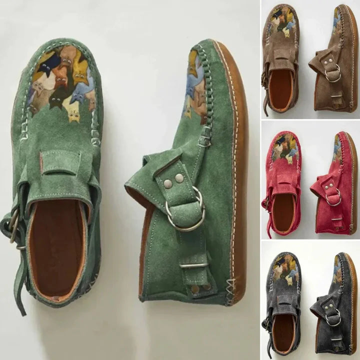 EDEN – HAND-PAINTED SUEDE CASUAL SHOES