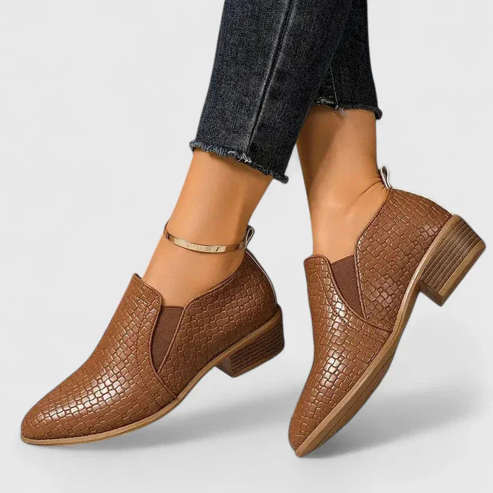 ABBY – CHIC WOVEN ANKLE BOOTIE