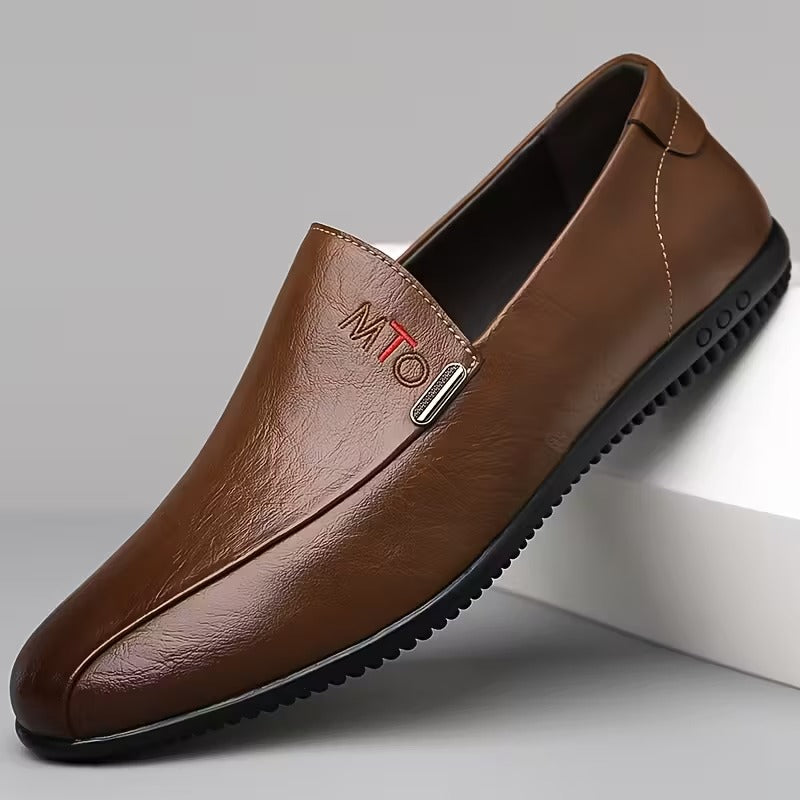 JASON – CLASSIC SLIP-ON LEATHER LOAFERS