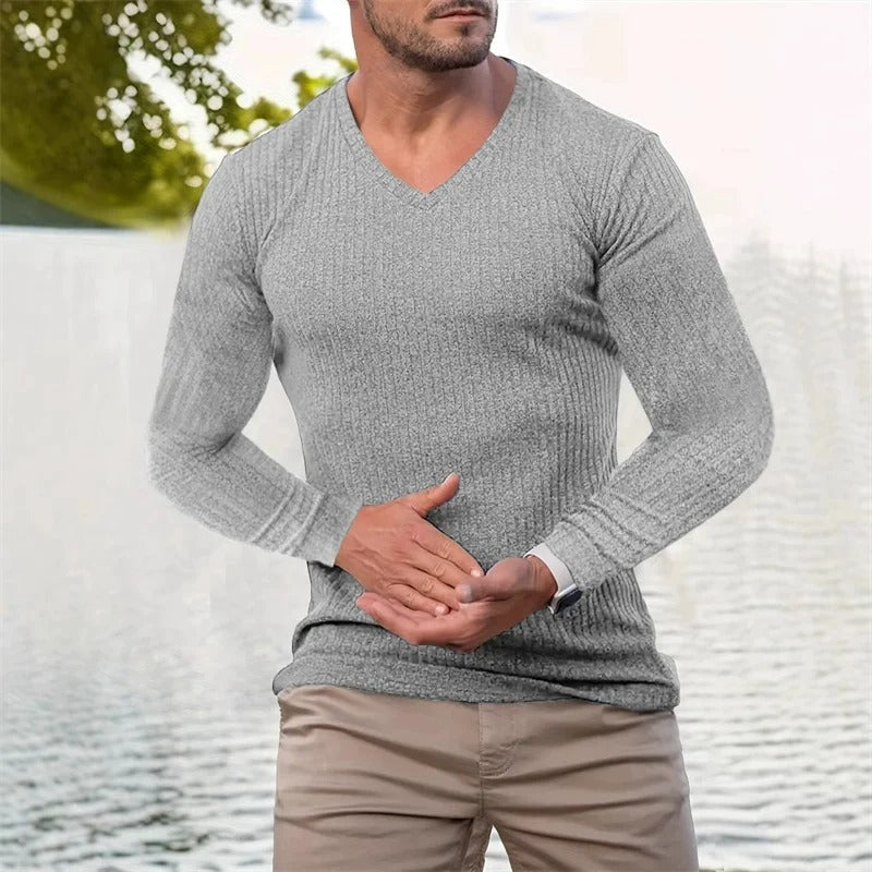ETHAN – MODERN FIT RIBBED SWEATER