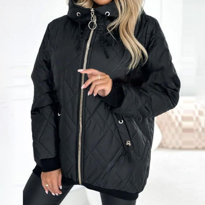 YANNAH – THE DIAMOND QUILTED HOODED JACKET