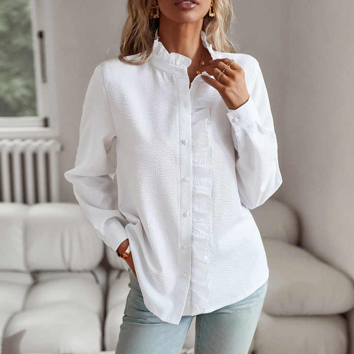 Faelina | Stylish Ruffle Detail Blouse